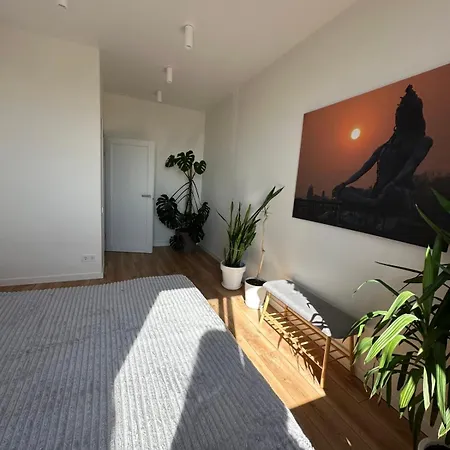 White & Wood By The Sea Apartment
